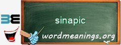 WordMeaning blackboard for sinapic